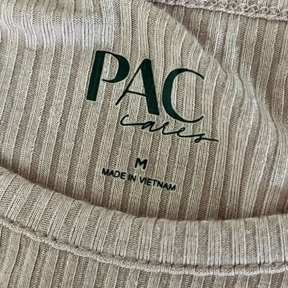 Pacsun PAC Pink Ribbed Ballet Crop Top Womens Beach Summer Festival Rodeo M - Picture 9 of 10